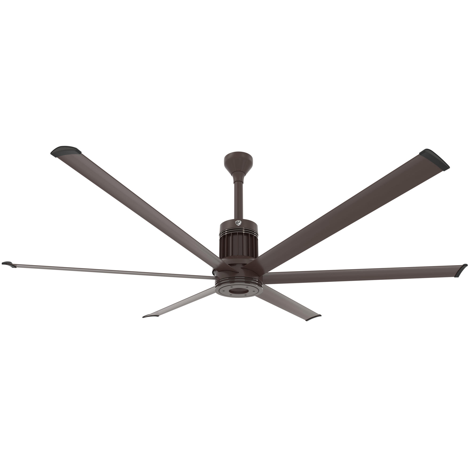 Big Ass Fans i6 Ceiling Fan — 84in., Oil Rubbed Bronze, Outdoor, WiFi/BLE, 100-277V, 12in. Extension Tube, Model# MK-I61-071906A730I12